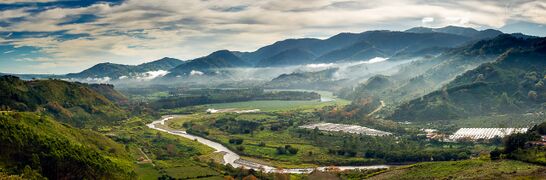 Hilly landscape in Southern Andora